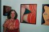 Exhibiting AMP Artist Ann Storc with her painting